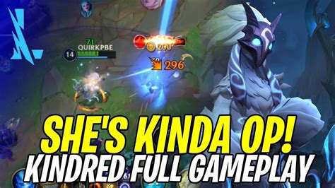 WILD RIFT KINDRED KINDA OP KINDRED GAMEPLAY PRE RELEASE LEAGUE