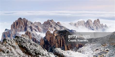 Huangshan Mountain Winter Morning High-Res Stock Photo - Getty Images