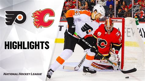 NHL Highlights Flyers Flames 10 15 19 YouTube