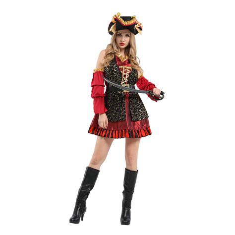 Halloween Dolls Kill Sexy Pirate Costume Redblack Stripe Ubicaciondepersonascdmxgobmx