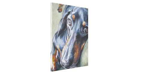 Dachshund Fine Art Painting On Wrapped Canvas Zazzle