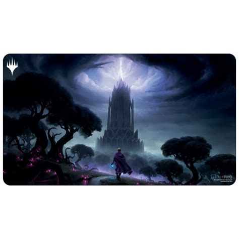 Mtg Wilds Of Eldraine Playmat Black Featuring Virtue Of Persistence