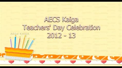 Teachers Day 2012 Youtube