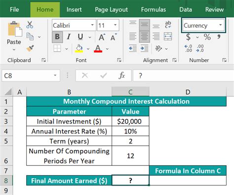 Compound Interest Formula In Excel Step By Step Calculation