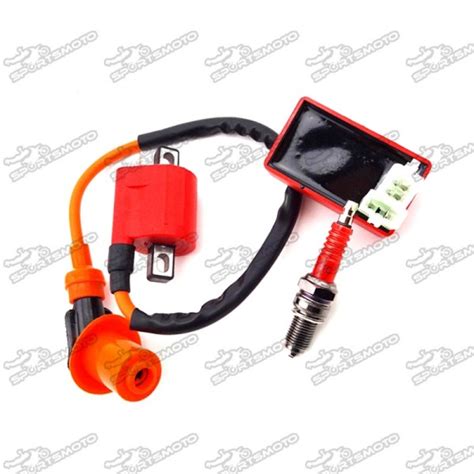 Racing Ignition Coil 6 Pin Ac Cdi Box D8tc Spark Plug For Cg 125cc