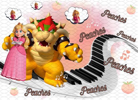 Bowser Piano Svg And Png Digital Files Peaches Font And Off