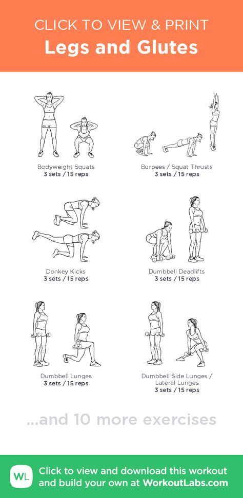 Legs And Glutes Click To View And Print This Illustrated Exercise