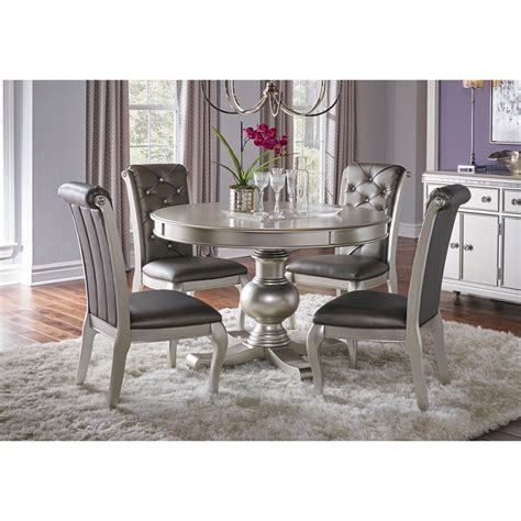 Hefner Platinum 7 Pc Dining Room Round Dining Room Dining Room