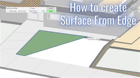 How To Create Topography Surface From Model Edges In Environment For