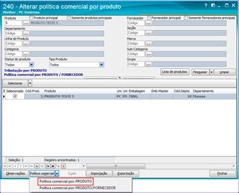 Wint Como Alterar E Aplicar A Pol Tica Comercial Por Produto Na