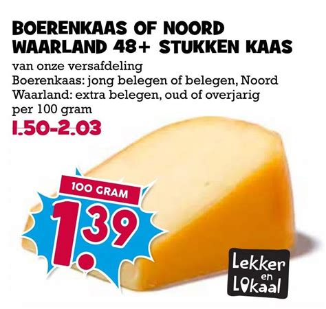 Boerenkaas Of Noord Waarland Stukken Kaas Aanbieding Bij Boon S Markt