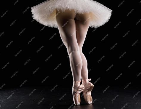 Premium Photo Ballet Dancer Legs In Ballet Shoes Ai Generative