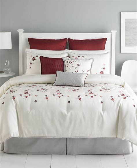 Martha Stewart Collection Cranberry Blossom 9 Piece Comforter Sets