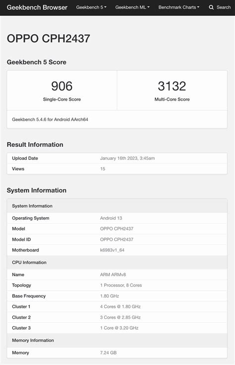 Oppo Find N2 Flip Global Model Discovered On Geekbench With MediaTek