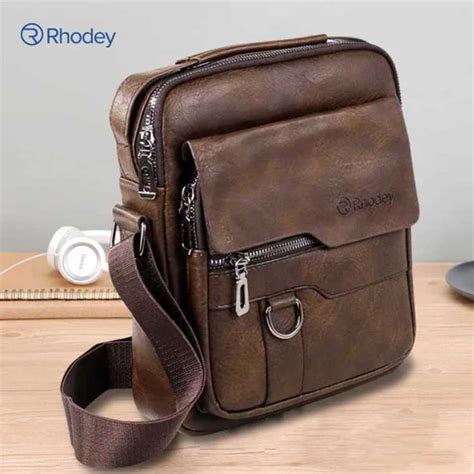 Jual Rhodey Tas Selempang Pria Kulit Premium Leather Bag