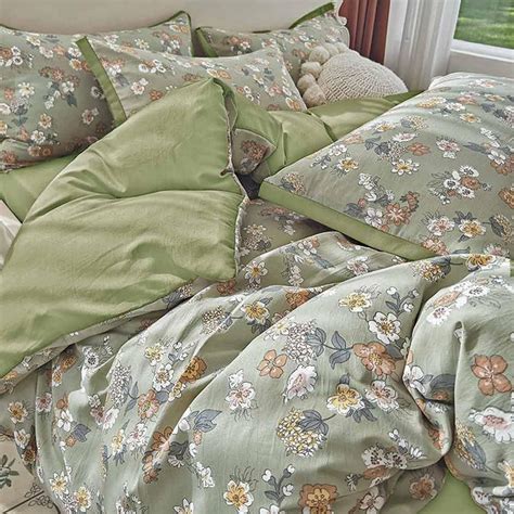 Amazon KimLuxz Floral Duvet Cover Queen Size 3pc Farmhouse Burnt