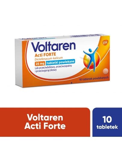 Voltaren Acti Forte Mg Tabletki Przeciwb Lowe I Przeciwzapalne