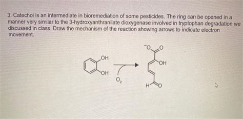 Solved Catechol Is An Intermediate In Bioremediation Of Chegg