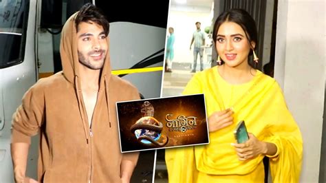 Tejasswi Prakash And Simba Nagpal Spotted On The Set Of Naagin 6