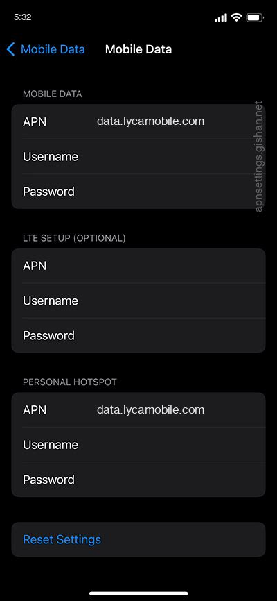 Lycamobile Apn Settings For Apple Iphone Pro Max Apn Settings Usa