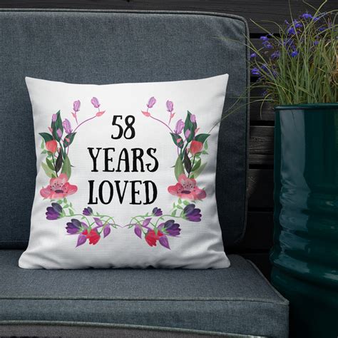 58th Birthday Ts For Women 58 Year Old Female T 58 Etsy