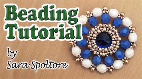 Beadsfriends Beaded Bezel Crystal Beading Tutorial Beaded Pendant