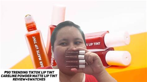 Trending Tiktok Lip Tint Careline Powder Matte Lip Tint Review