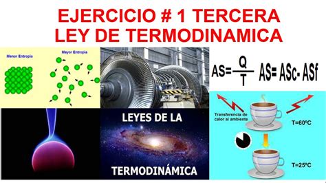 EJERCICIO 1 TERCERA LEY DE TERMODINAMICA YouTube