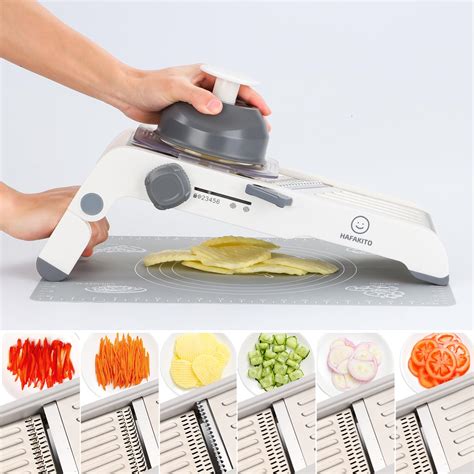 Buy Hafakito Safe Mandoline Slicer Come With Slilicone Mat Kitchen