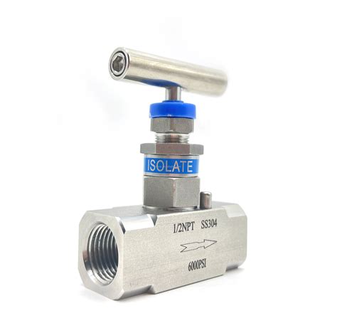 Needle Valve Double Ferrule Swagelok Type High Pressure Needle Valve