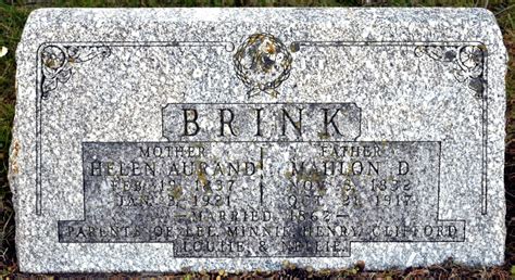 Helen Aurand Brink 1837 1921 Mémorial Find a Grave