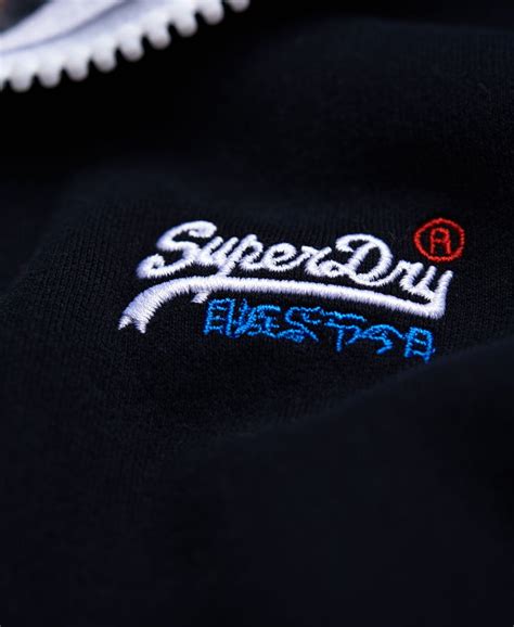 Mens Orange Label Track Top In Eclipse Navy Superdry