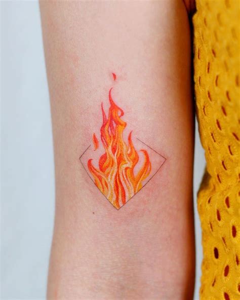 Aggregate More Than 88 Cute Fire Tattoo Best Vova Edu Vn