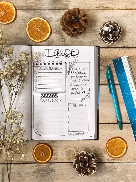 BuJo 10 idées de pages pour remplir et organiser son Bullet Journal