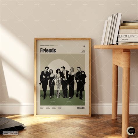 Friends Tv Show Poster Retro Movie Poster Vintage Inspired Poster