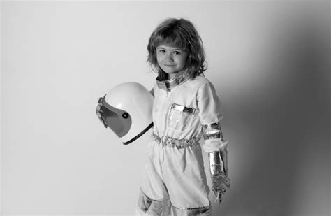 Premium Photo Little Boy Astronaut Child Boy Playing Astronaut With