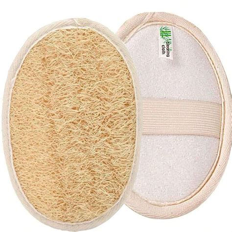 Yamel Natural Loofah Sponge Exfoliating Body Scrubber 1 Pc And Shower