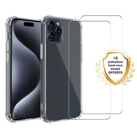 Evetane Coque Iphone Pro Max Antichoc Silicone Bords Renforc S