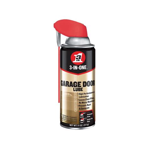 3 IN ONE 11 Oz Garage Door Lube With Smart Straw Spray 100584 The