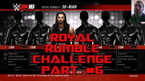 WWE 2K16 Royal Rumble Challenge 6 Legend YouTube