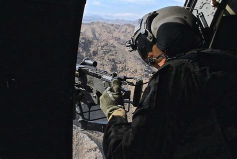 A Uh Black Hawk Helicopter Door Gunner Assigned Nara Dvids