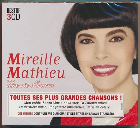 3枚組cd Mireille Mathieu Une Vie Damour 輸入盤 ミレイユ マチューシャンソン｜売買された