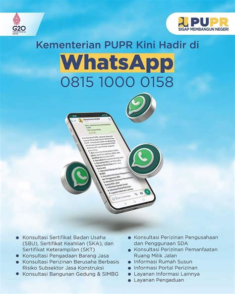 Kementerian Pupr Kini Hadir Di Whatsapp Atmago