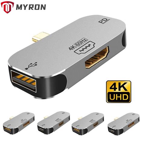 Myron อะแดปเตอร์แปลง Type C เป็น Hdmi ชาร์จเร็ว สําหรับแล็ปท็อป วิดีโอ Shopee Thailand