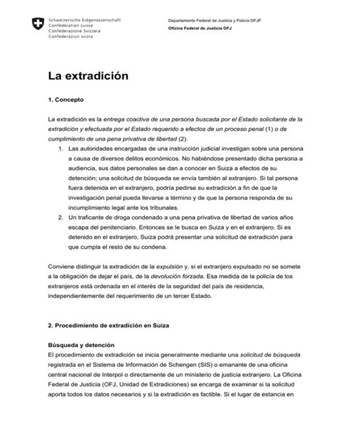 La extradición