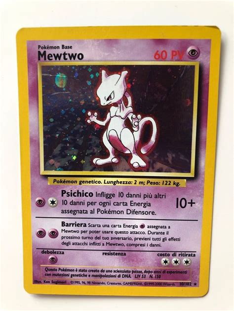 Mewtu Mewtwo Holo Base Set Pokemon Kaufen Auf Ricardo