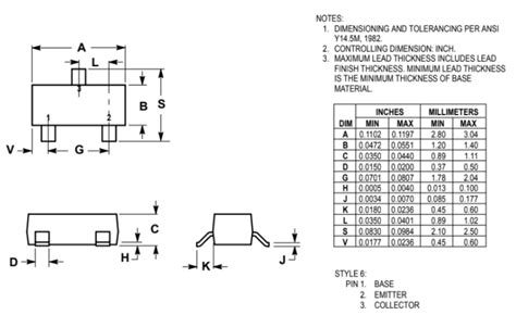 Mmbt L Transistor Pnp A V Sot