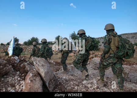 Idlib Idlib Arabische Republik Syrien 14 Juli 2019 Kämpfer der