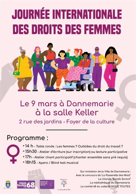 8 mars Journée internationale pour les droits des femmes Droits des