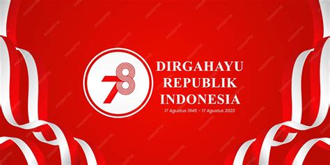 premium psd hut ri    banner dirgahayu republik indonesia